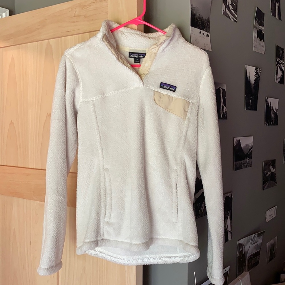 Patagonia white fleece